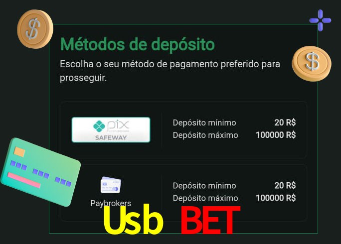 O cassino Usb Bet oferece uma grande variedade de métodos de pagamento